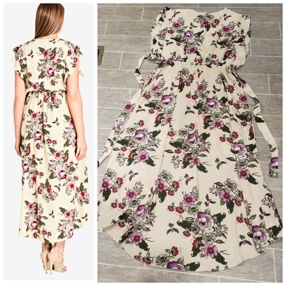 City ChicLolita Floral Wrap Maxi Dress - Picture 2 of 11